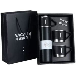 Custom Black Color Bottle and Cup set