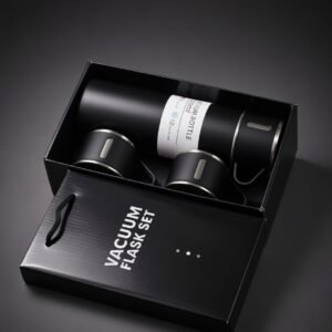 500ml Black Vaccum Flask Set